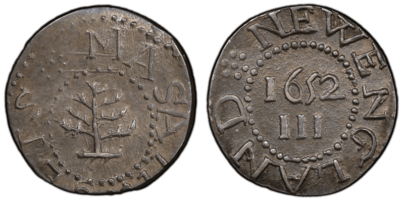 1652 Threepence Pine Tree - No Pellets