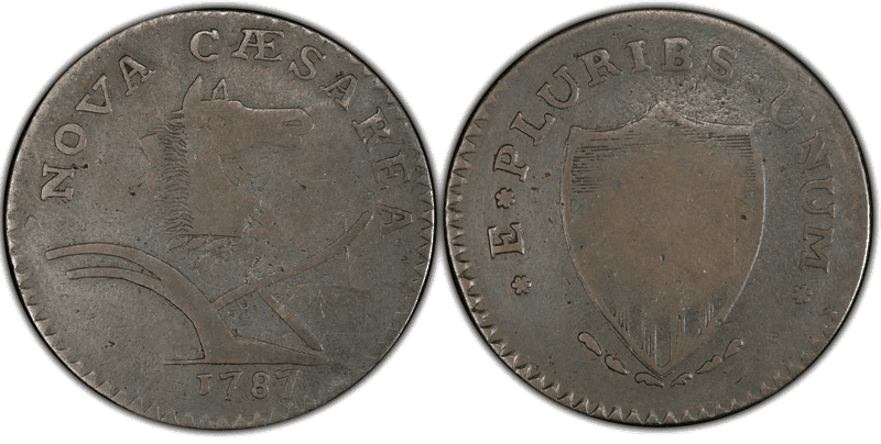 1787 NJ 1/2P PLURIBS Half Penny