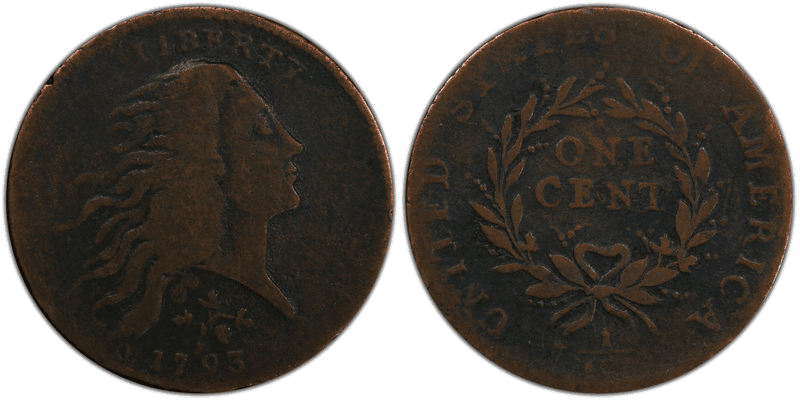 1793 Wreath Cent - Strawberry Leaf