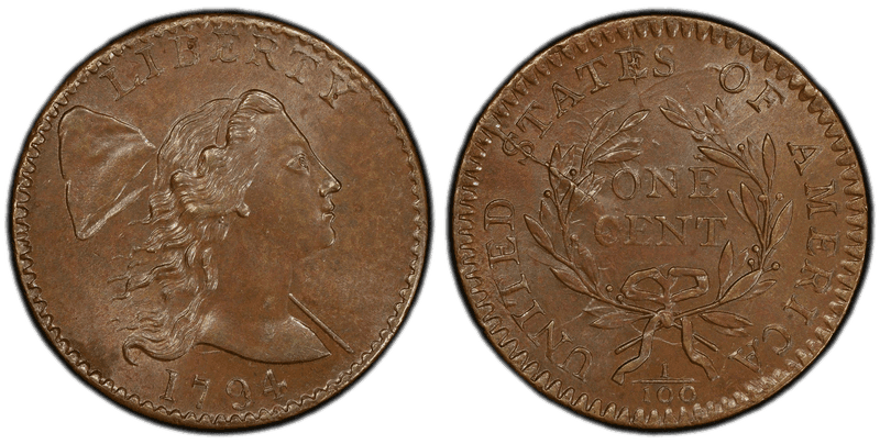 1794 Liberty Cap Cent - Head of 1794