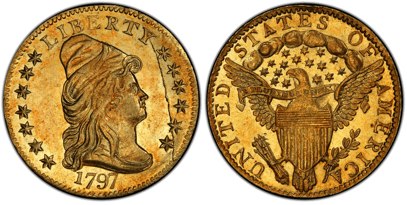 1797 Capped Bust to Right Quarter Eagle