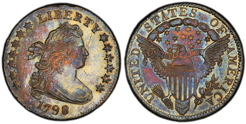 1798 Draped Bust Dime - Large 8