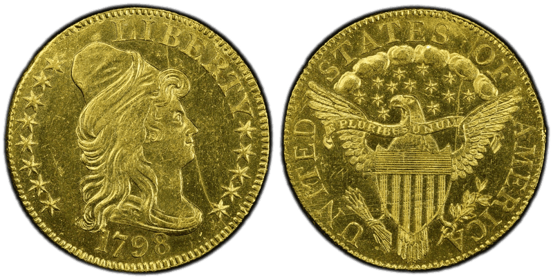 1798 Capped Bust to Right Half Eagle - Small 8