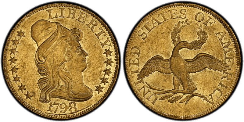 1798 Capped Bust to Right Half Eagle - Small Eagle