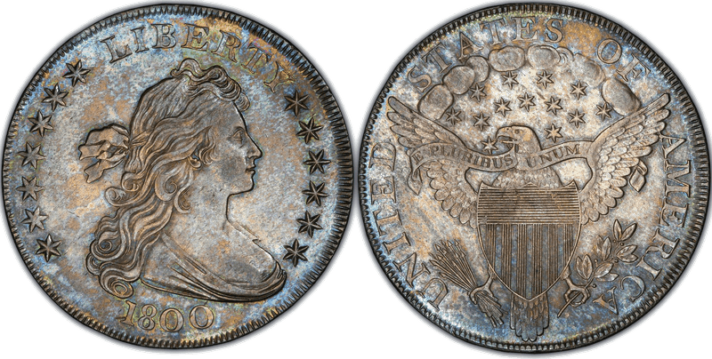 1800 Draped Bust Dollar - 12 Arrows