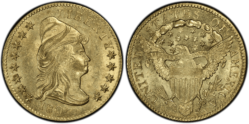 1802 Capped Bust to Right Quarter Eagle