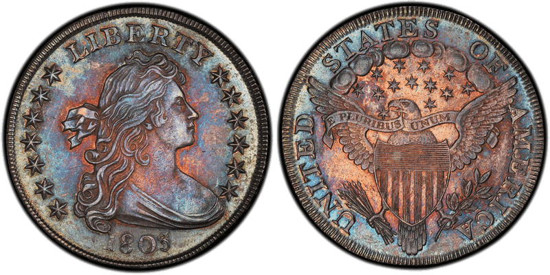 1803 Draped Bust Dollar - Small 3