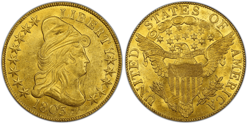 1803 Capped Bust to Right Eagle - Large Reverse Stars