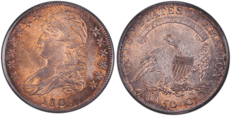 1807 Capped Bust Half Dollar - Large Stars 50/20