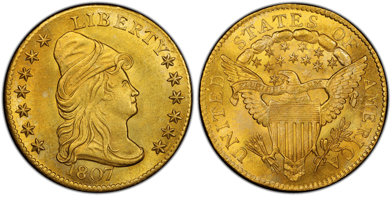 1807 Capped Bust to Right Quarter Eagle