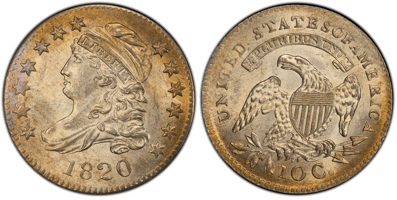 1820 Capped Bust Dime - STATESOF