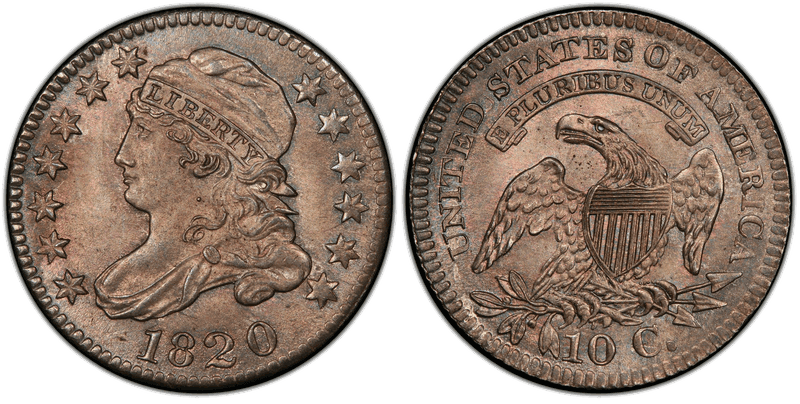 1820 Capped Bust Dime - Small 0