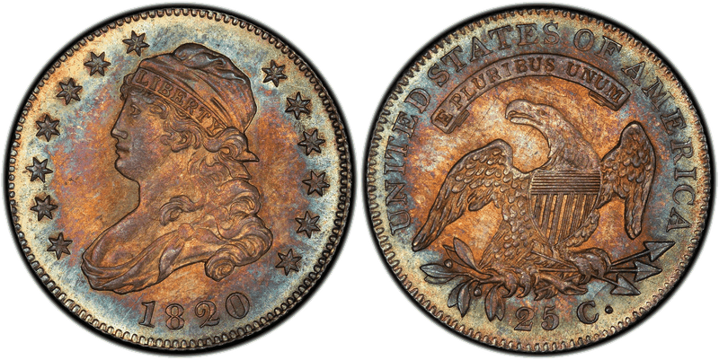 1820 Capped Bust Quarter - Small 0