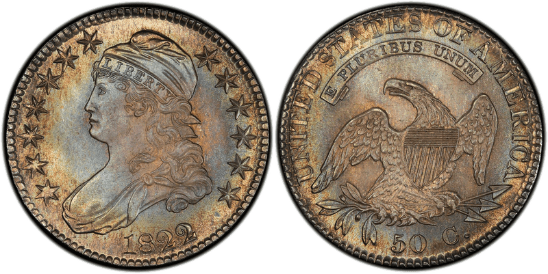 1822 Proof Capped Bust Half Dollar