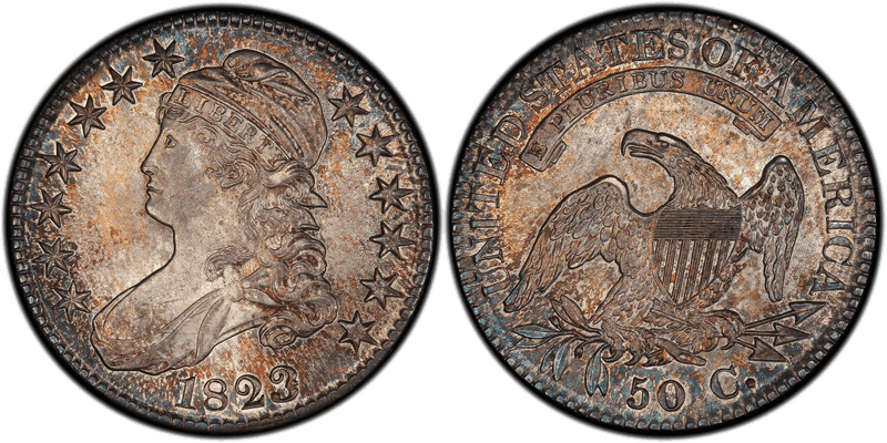1823 Capped Bust Half Dollar - Patched 3