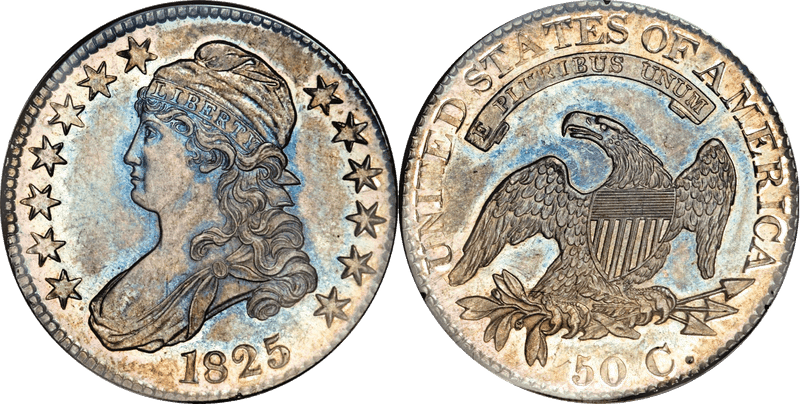 1825 Capped Bust Half Dollar