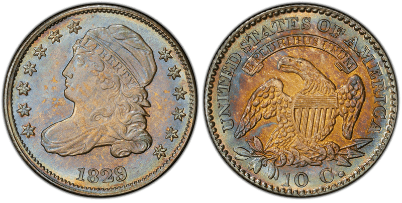 1829 Capped Bust Dime - Large 10C