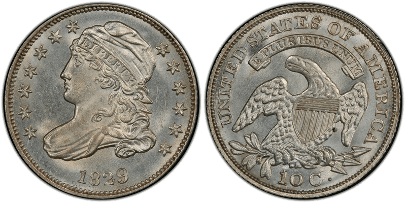 1829 Capped Bust Dime - Small/Large 10C