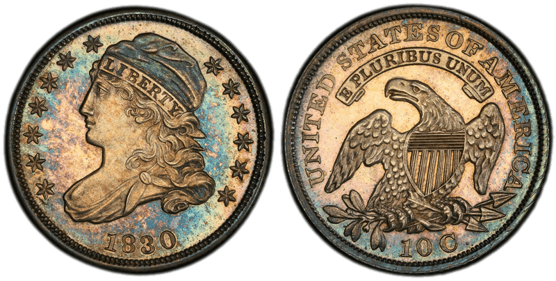 1830 Proof Capped Bust Dime