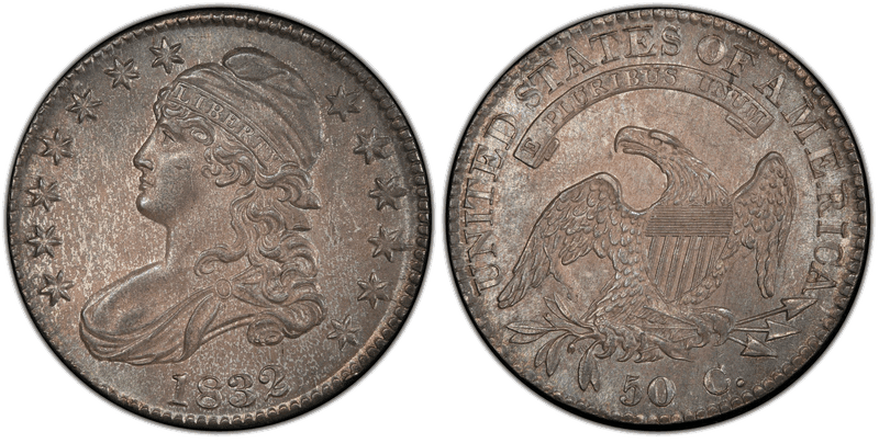 1832 Capped Bust Half Dollar