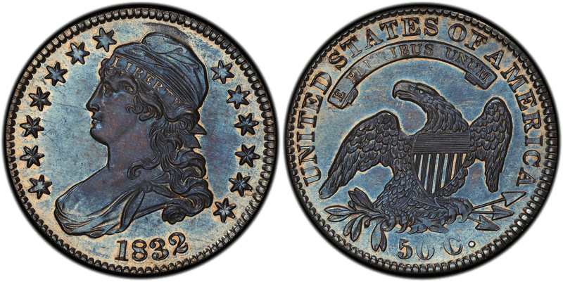 1832 Proof Capped Bust Half Dollar