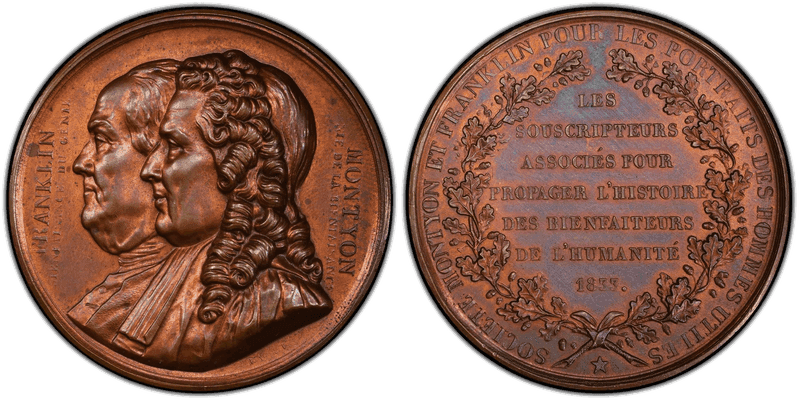 1833 Bronze Medal Franklin Montyon