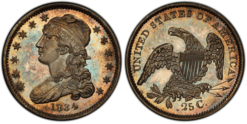 1834 Capped Bust Quarter