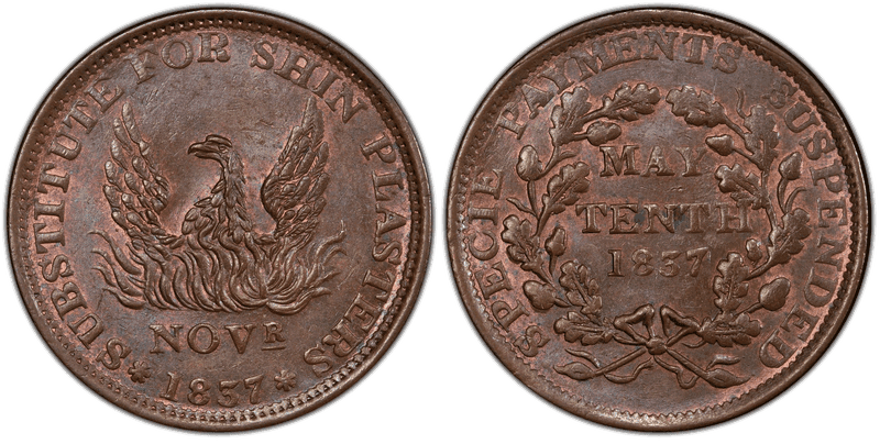 (1837) Copper Token HT-67, May 10th