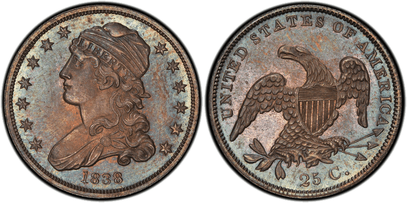 1838 Capped Bust Quarter