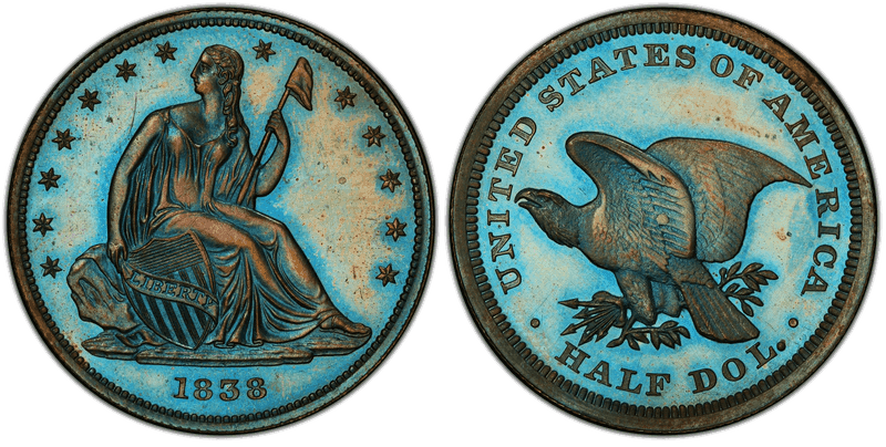 1838 Proof Half Dollar Pattern - J-81, Restrike
