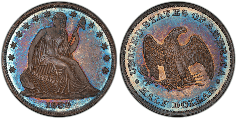 1839 Proof Half Dollar Pattern - J-101, Restrike