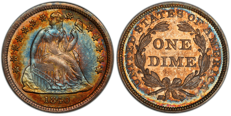 1840 Seated Liberty Dime