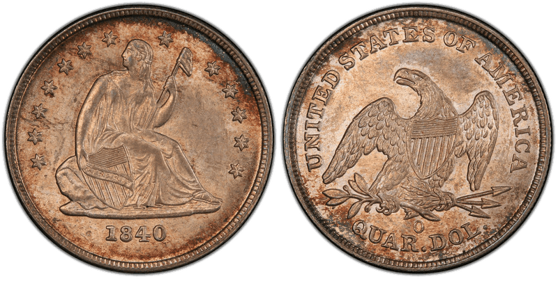1840 Seated Liberty Quarter