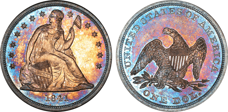 1841 Seated Liberty Dollar