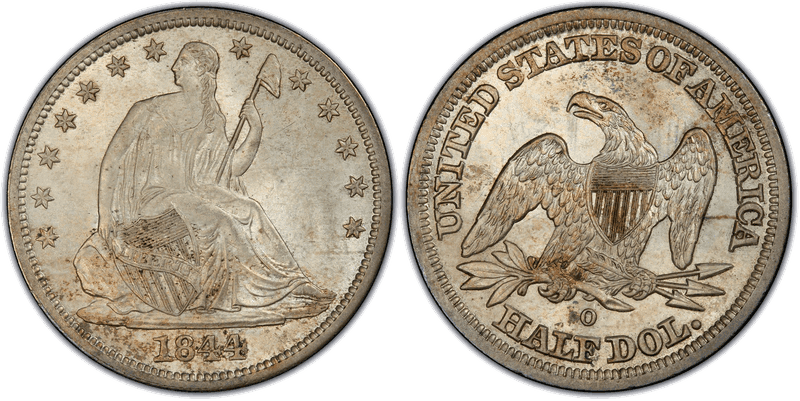 1844 (O) Seated Liberty Half Dollar