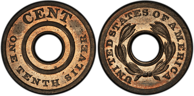 1851 Proof Cent Pattern - J-127
