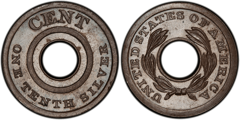 1851 Proof Cent Pattern - J-129, Original