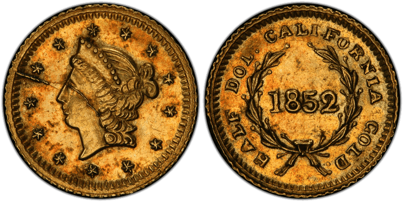 1852 Gold Half Dollar - BG-426