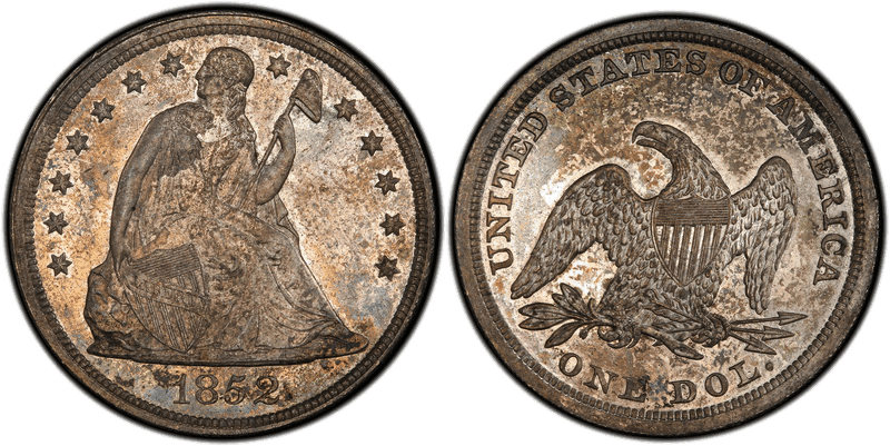 1852 Seated Liberty Dollar