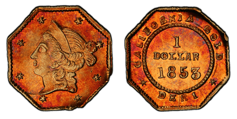 1853 Gold Dollar - BG-518