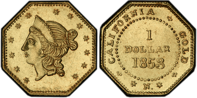 1853 Gold Dollar - BG-530