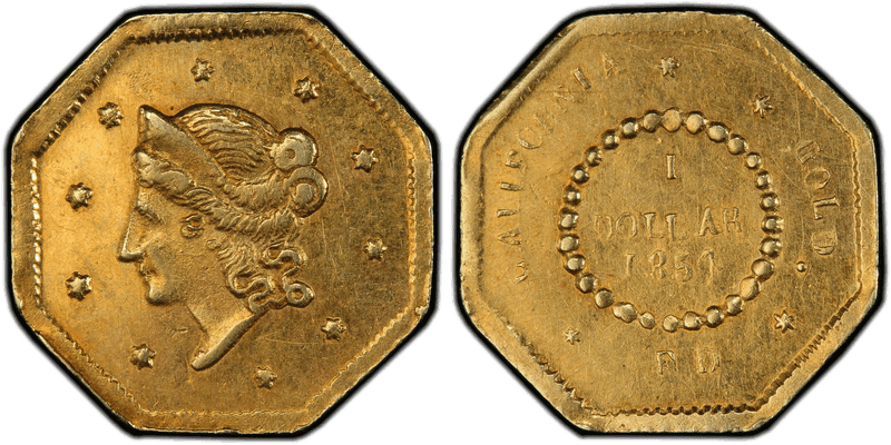 1854 Gold Dollar - BG-506