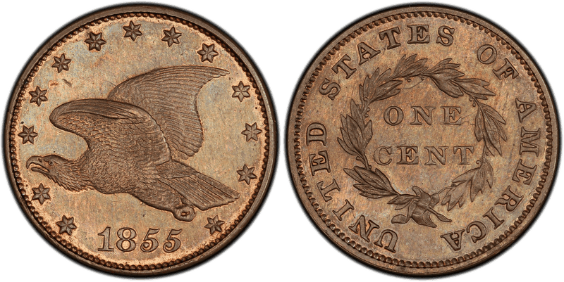 1855 Proof Cent Pattern - J-170a