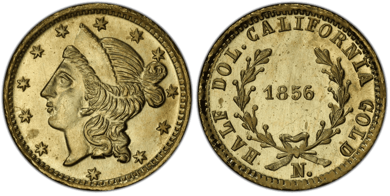 1856 Gold Half Dollar - BG-434