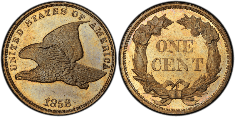 1858 Flying Eagle Cent - Proof Small Letters