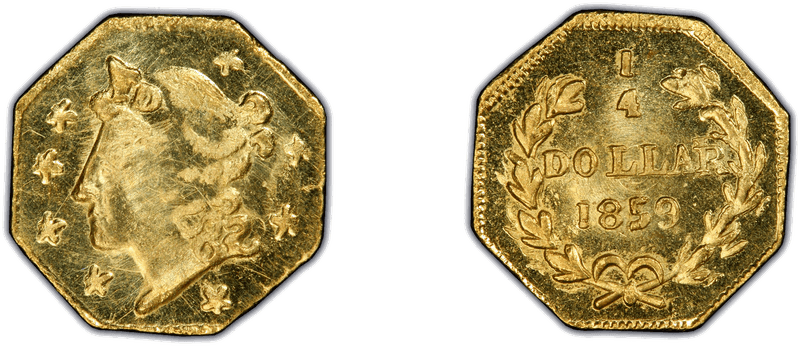 1859 Gold Quarter - BG-701
