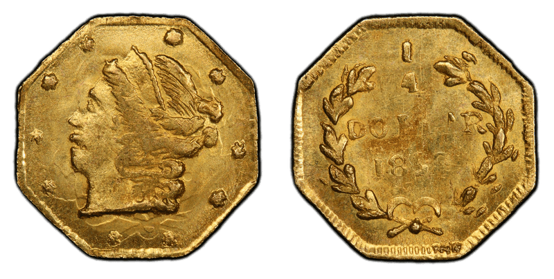 1859 Gold Quarter - BG-705