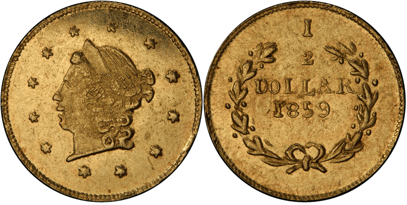 1859 Gold Half Dollar - BG-1003