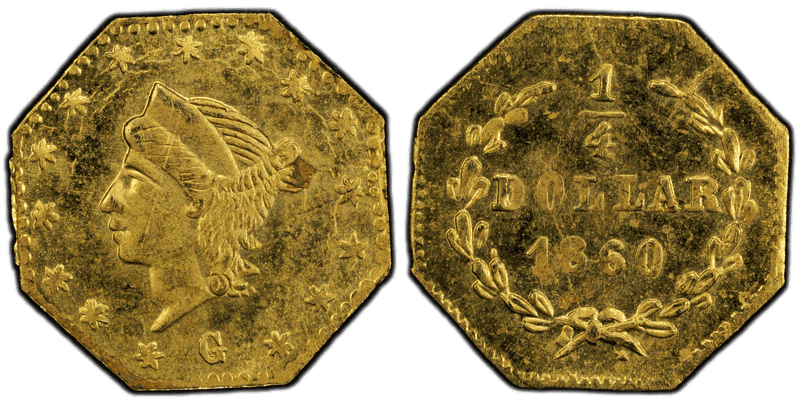 1860 Gold Quarter - BG-731