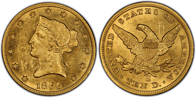 1860 (S) Liberty Head Eagle